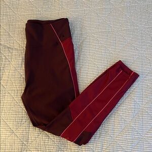Good American Burgundy and Red Leggings